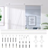  Komplet za klizna vrata 183 cm čelični bijeli | Eponuda.ba