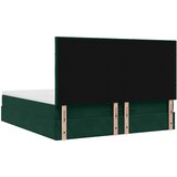  Okvir kreveta s madracima tamnozeleni 180x200cm baršunasti | shoptok.hr
