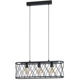 Eglo visilica Giltspur, 3 x E27, crna žičana, 77 cm, 43554 | shoptok.hr