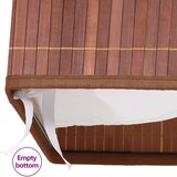  Košara za rublje od bambusa s 2 odjeljka smeđa 72 L | shoptok.hr