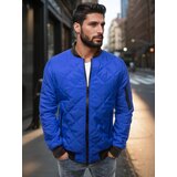 DStreet Kurtka męska pikowana bomber jacket niebieska | shoptok.hr