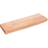  Zidna polica svjetlosmeđa 60 x 20 x 4 cm od obrađene hrastovine | shoptok.hr