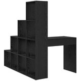  Kutni stol s policom Crni hrast 101,5 x 149,5 x 149,5 cm | Eponuda.com