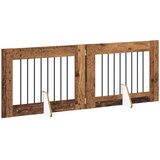  Vrata za pse s postoljem 2 pcs Staro drvo 80 x 60 cm | Eponuda.com