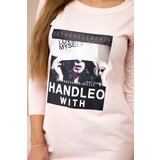Kesi Dress with print Handle with powder pink | shoptok.hr