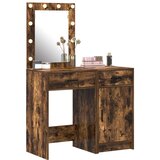 vidaXL set 2 prekajeni hrast inženirski les shranjevanje | Shoptok.si