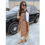 DStreet Women's quilted vest MARIEL camel TY3016 | ePonuda.com