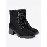 Shelvt Comfortable black ankle boots with a round toe | shoptok.hr