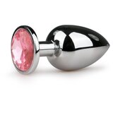EasyToys - Anal Collection Kovinski analni čep No. 6, srebrn/roza Cene