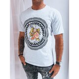 DStreet Jasnoszary t-shirt męski z nadrukiem Cijene