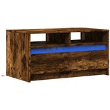  Stolić za kavu LED boja dimljenog hrasta konstruirano drvo | shoptok.hr