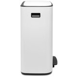 Brabantia Koš za odpadke s pedalom Bo, 2 x 30L - bela | Shoptok.si