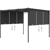  Vrtna sjenica s bočnim zastorom 3 x 3 x 2,25 m antracit | shoptok.hr