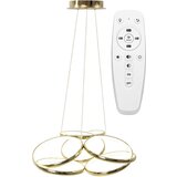 Toolight moderna led stropna svjetiljka + pilot App794-CP ravno zlato | shoptok.hr