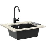  Umivaonik Crna 530 x 460 mm 80% kvarc i 20% smola | shoptok.hr