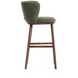 Kave Home Temno zelen oblazinjen barski stol (višina sedeža 75 cm) Ciselia – | Shoptok.si
