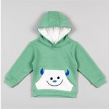 Zippy Dječja dukserica boja: zelena, s kapuljačom, s tiskom | shoptok.hr