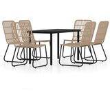  7-dijelni vrtni blagovaonski set boja hrasta | shoptok.hr