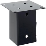  Postolja za stupove kvadratna 4 kom čelik presvučen prahom Antracitno siva 81 x 81 mm | shoptok.hr