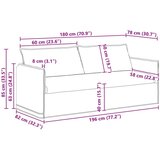 SOFA Plava 195 x 82 x 85 cm Metal | shoptok.hr