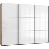 Modern Living Omara Z Drsnimi Vrati Level 36 D, Bela, Barva Hrasta Cene