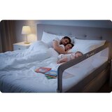 Nukido sigurnosna ograda za krevet, sigurnosna vrata, brava, 180 cm, siva | shoptok.hr