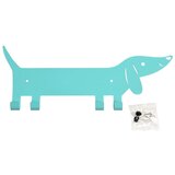 Rex London Tirkizna metalna zidna dječja vješalica Sausage Dog – | shoptok.hr