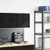  Garažni zidni ormarić od crnog konstruiranog drva | shoptok.hr