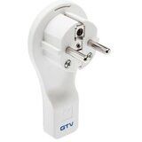 Gtv ploščat vtikač za kabel 16A/250V, bel | Shoptok.si