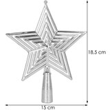 springos božićni ukras "Zvijezda", 14,5 cm, srebrna | shoptok.hr