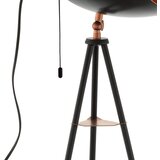 Eglo Chester podna lampa E27, 149,5 cm, crna/bakrena, 49386 | shoptok.hr