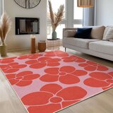 Mila Home Rdeča/rožnata pralna preproga 120x180 cm Poppy Fields – | Shoptok.si