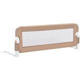  Sigurnosna ogradica za dječji krevet bež 120 x 42 cm poliester | Eponuda.com