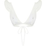 Trendyol Ecru Triangle Frilly Bikini Top | Eponuda.ba