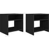vidaXL Noćni ormarići od iverice 2 kom crni 40 x 30 x 40 cm Cijene