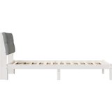  Krevetni okvir s tapiciranim uzglavljem Bijelo 100 x 200 cm | shoptok.hr