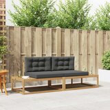  Set vanjskih sofa Bijela 230,5 x 83 x 73 cm Poliester | shoptok.hr