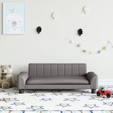 vidaXL Dječja fotelja siva 90x53x30 cm od umjetne kože Cijene