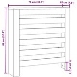  Pokrov za radijator hrasta sonome 78x20x82 cm konstruirano drvo | shoptok.hr