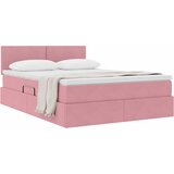  Krevet s od storage s madracem Ružičasta 140 x 190 cm Baršun | shoptok.hr