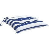  Jastuci za stolice 4 kom plavo-bijele pruge 50x50x7 cm tkanina | shoptok.hr