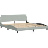  Okvir za krevet Dover svjetlosivi 180x200 cm baršunasti | shoptok.hr