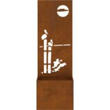  Vrtni Sadič s Dekorativnom Pločom Rđa 50 x 140 cm | shoptok.hr
