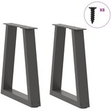  Noge za klub stolić V-oblika 2 kom antracit 28 x (42-43,3) cm čelik | shoptok.hr