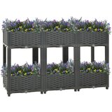 vidaXL Visoka greda 120x40x71 cm polipropilen Cene