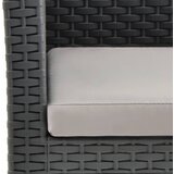  Vrtna stolica s jastukom antracit boje 63x65x76 cm PP ratan | Eponuda.com