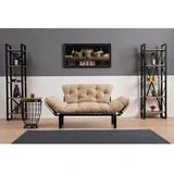 Nitta dvosjed na razvlačenje 155x85x70cm krem ​​boje