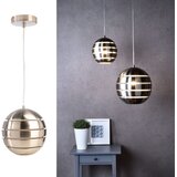 Planetitaly E27 LED viseča svetilka Moderna viseča svetilka jeklena krogla lučka pisarna kuhinja bar restavracija 230V, (20561560) | Shoptok.si