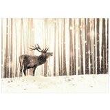  Tapeta - Deer in the Snow (Sepia) 250x175 | shoptok.hr