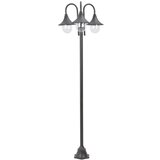 vidaXL Vrtna ulična svetilka E27 220 cm aluminij 3 žarnice bronasta Cene